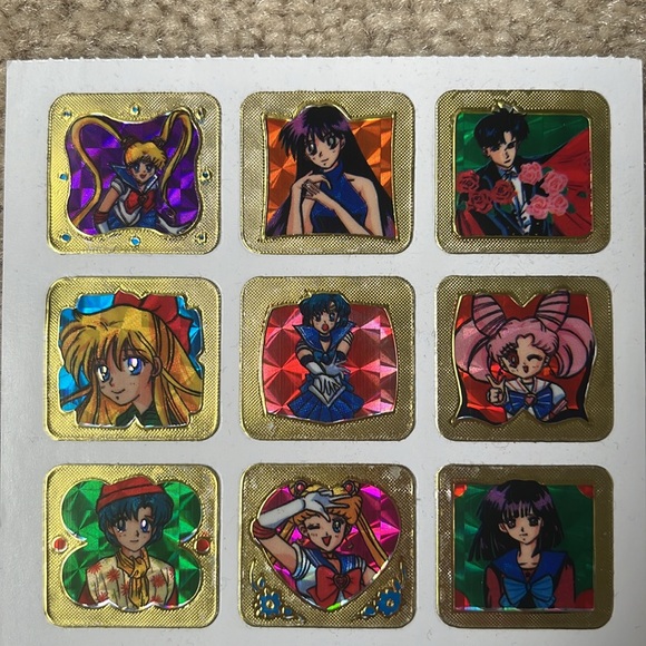 Vintage 90s Prismatic Sailor Moon Stickers (One Sheet) - Picture 3 of 8